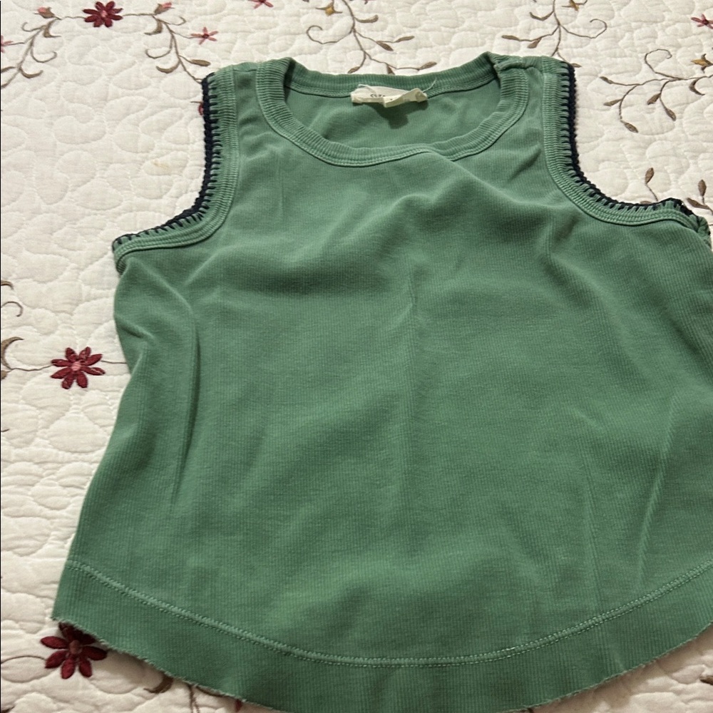 Elegant Green Women's Tank Top
